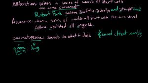 Alliertation review odd one out. The Sound Of Language Alliteration Assonance And Onomatopoeia Video Khan Academy