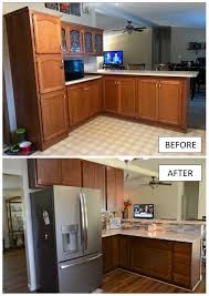 Before After Kountry Wood Products Georgetown Door Style Maple Auburn Maple Finish
