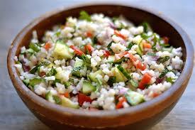 Cauliflower Rice Tabbouleh Wholesomelicious Recipe Whole Food Recipes Paleo Recipes Cauliflower Recipes