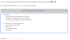 Ā, u+0101, ā, u+0100, ā, ā. Solved Construct A Regular Expression That Recognizes The Chegg Com