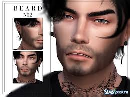 Скачать борода № 2 от -Merci- для Симс 4