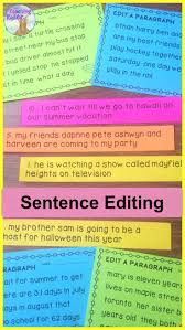 Sentence Editing Sentence Editing Elementary Writing Writing Lessons