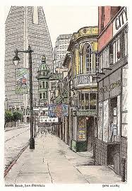 North Beach In Colour San Francisco Print North Beach North Beach San Francisco