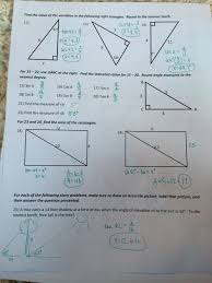 Unit 8 right triangles and trigonometry key : Geometry