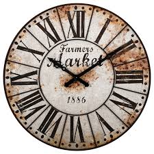 Check spelling or type a new query. Farmers Market Oversized Wall Clock Farmhouse Wall Clocks By Gwg Outlet Houzz