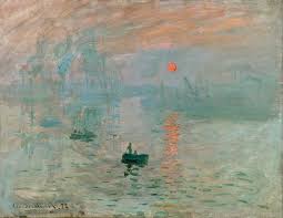 Classic countryside tempera painitng w coa, signed claude monet, rare uniqe art. Claude Monet S Impression Sunrise Impressionistarts