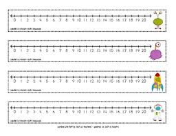 Space Themed Number Line 0 20 Number Line Math Resources Math Numbers