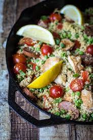 Maybe you would like to learn more about one of these? Couscous Paella With Sausage And Chicken Recipe The Wanderlust Kitchen