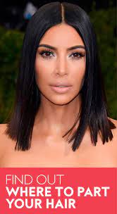 Here S How To Figure Out Where To Part Your Hair Middle Part Hairstyles Middle Hair Hair Parting Tips
