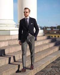 Black Blazer With Silver Pants Outfits For Men 214 Ideas Outfits Lookastic