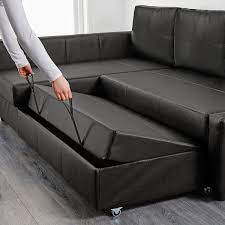 Convertible sofa beds & futons. Friheten Sleeper Sectional 3 Seat W Storage Bomstad Black Ikea