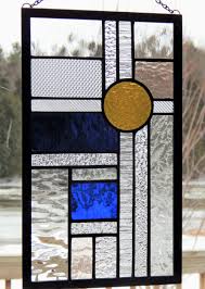 Art deco geometric stained glass patterns. Stained Glass Textured Geometric Panel Blue Yellow Stained Glass Modern Stained Glass Stained Glass Panels