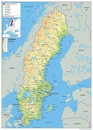 Per scaricare questa immagine, crea un. Cartina Geografica Della Svezia Mappa Carta Sweden