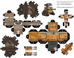 Free Printables Downloads And Activities To Disney S Animated Film Wall E Wall E Papercraft Templates Paper Toys