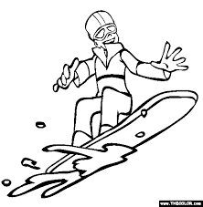 Click here for free coloring pages snowboarding. Snowboarding Sports Coloring Pages Online Coloring Coloring Pages