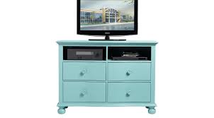 A chest of drawers, also called (especially in north american english) a dresser or a bureau, is a type of cabinet (a piece of furniture) that has multiple parallel, horizontal drawers generally stacked one above another. Seaside Blue Green Media Chest Traditional