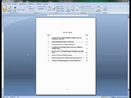 This short video demonstrates how to insert an automatic table of contents into an apa formatted paper. Example Table Of Contents Dissertation