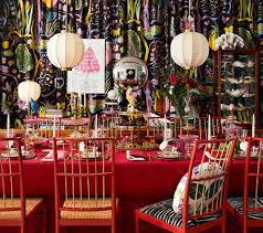Table Setting In Red Farginspiration Tabla Inredning