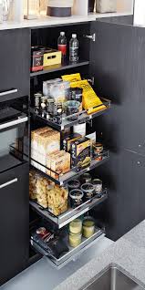 Dieser Hochschrank Funktioniert Ahnlich Wie Ein Apothekerschrank Doch Sind Hier Die Tablare Einzeln Apothekerschrank Kuche Unterschrank Kuche Apothekerschrank