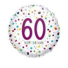 Maybe you would like to learn more about one of these? 60th Happy Birthday Foil Balloon Fabulous Partyware