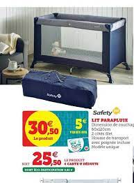 offre lit parapluie safety 1st chez hyper u