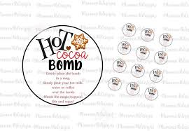 Printable 2 Round Hot Chocolate Bomb Tag Hot Cocoa Tag Etsy Chocolate Bomb Hot Chocolate Gifts Christmas Hot Chocolate