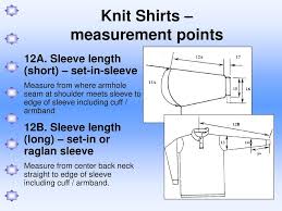 A lot of sports and activewear uses raglan sleeves because it gives a looser fit, making movements. Knits Shirt And Bottoms Measurement Test Requirements Ppt Download