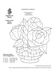Patron Pour Vitrail Panier De Roses Desene Vitralii Primăvară