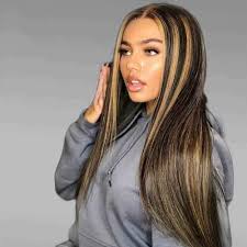 Please call your colorist immediately. Amazon Com Quinlux Hair Highlight 13x6 Deep Part Lace Front Human Hair Wig 1b 27 Ombre Honey Blonde Brazilian Straight Human Hair Wigs Pre Plucked With Baby Hair For Women 150 Density