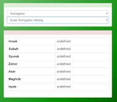Terima notifikasi waktu solat terus ke telefon bimbit / komputer anda? Waktu Solat Terengganu Undefined Issue 2 Afzafri Waktu Solat Api Github