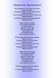 Mag ik dan bij jouclaudia de breij • wat ik zeker weet. 12 Ideeen Over Muziek Muziek Songteksten Liedjes