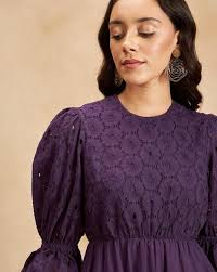 Buy Purple Dresses for Women by Femella Online