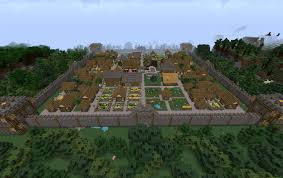 A village is inhabited by villagers, cats, iron golems, passive livestock mobs, occasional zombie villagers, and wandering traders with their trader llamas. Exampleton Basic Village Creation 4861