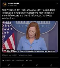 Brady press briefing room 12:56 p.m. Wh Press Sec Jen Psaki Announces Dr Fauci Is Doing Tiktok And Instagram Conversations Tigerdroppings Com