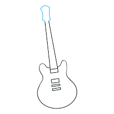 How To Draw A Guitar Really Easy Drawing Tutorial Drawing Tutorial Easy Easy Drawings Drawing Tutorial