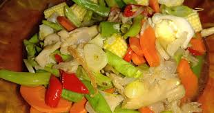 Berbeda dengan masakan sayur nangka yang memasukkan santal kental dalam bahan masakannya. Sayur Campur Masak Sos Tiram Kegemaran Fariza Ceritera Si Gadis Biru