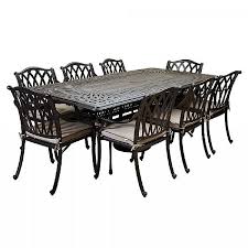Hartman Florence 8 Seater Rectangular Set Cast Aluminium Garden Furniture Webbs Garden Centre Cast Aluminium Garden Furniture Garden Furniture Rectangular