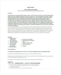 assistant store manager resume