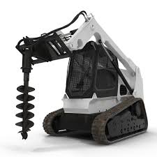 3d Model Of Compact Tracked Loader With Auger Http Www Turbosquid Com 3d Models Maya Compact Tracked Loader Auger 943852 Referral 3d M 3d Model Model Compact