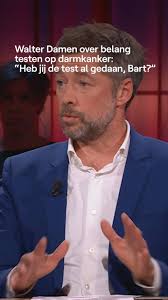 Strafpleiter Walter Damen getuigde vorige week openhartig over zijn  darmkanker. Hij had de test die 50-plussers thuisgestuurd krijgen niet  gedaan, waardoor de ziekte pas laat werd ontdekt — net op ...