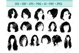 Ai (adobe illustrator) eps (encapsulated postscript). Woman Haircuts Svg Female Haircut Png Hairdresser Eps Dxf 428811 Svgs Design Bundles