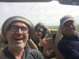 Driving up PCH with the 2 LA boys in the band, Papa and Levita!