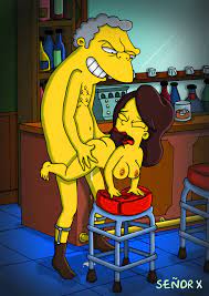 ass breasts color female human indoors male maya (simpsons) moe's  tavern moe szyslak nipples nude senor x sex size difference straight the  simpsons 