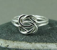 Love Knot Ring Double Love Knot Best Friend Ring Silver Etsy Friend Rings Love Knot Ring Best Friend Rings