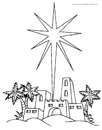 They'll get into the holiday spirit as they color these free christmas coloring pages there are also religious christmas coloring pages here that you can print and let your child color. Star Of Bethlehem Color Page Religious Christmas Color Page Coloring Pages For Kids Religious Coloring Pages Printable Coloring Pages Color Pages Kids Coloring Pages Coloring
