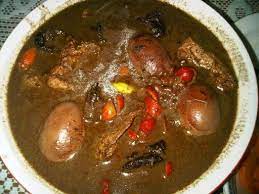 Brongkos Daging Daging Sapi Kulit Melinjo Telur Ayam Tahu Tempe Resep Masakan Indonesia Makanan Sayuran