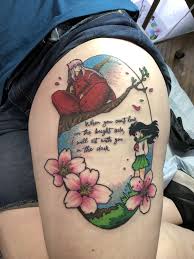 I didn't notice that sesshomaru touched rin's head or face. Inuyasha And Kagome Tattoo Done In Portland Oregon Anime Tattoos Stylist Tattoos Tattoo Touch Up