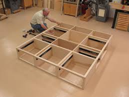 I consider the dimensions provided here to be estimates and not exact as there are many variables that can influence them during the building of the bed. Custom Made Platform Storage Bed With Headboard Nightstands Platform Bed With Drawers Diy Platform Bed Bed Frame With Storage
