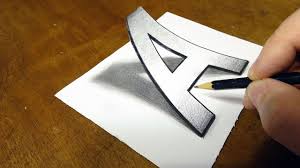 Today we will showcase ramon's incredible 3d pencil drawings. Very Easy Drawing 3d Letter A Trick Art On Paper With Pencil By Vamos Youtube