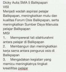 Contoh visi misi osis : Osisawardsbpn2015 Sur Twitter Visi Misi Calon Ketua Fobal Kandidat No 1 Pilkasisbpn2015 Http T Co Hzu9h2zxhd